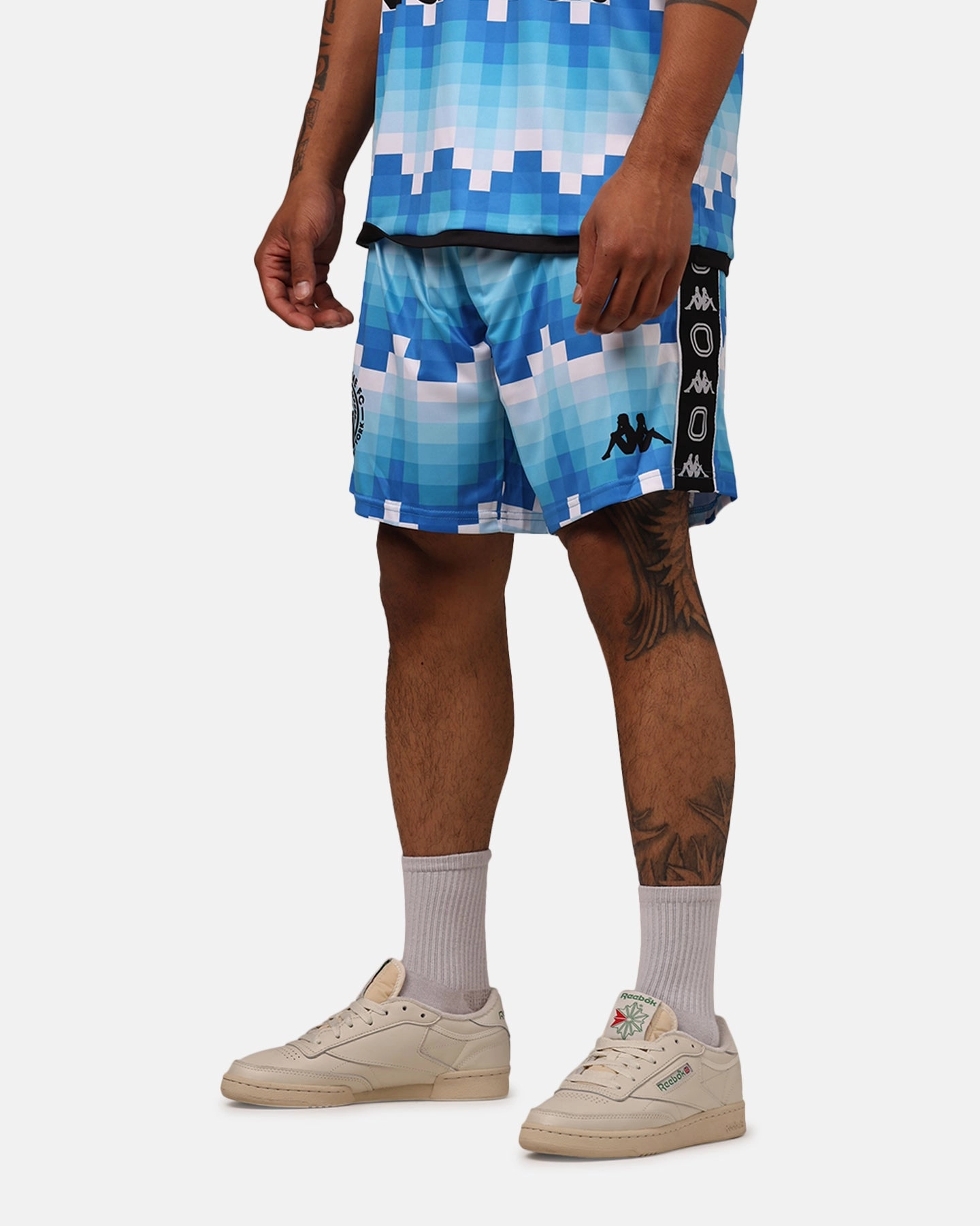 Overtime X Kappa Brooklyn Shorts Blue linen option Comfort waistband