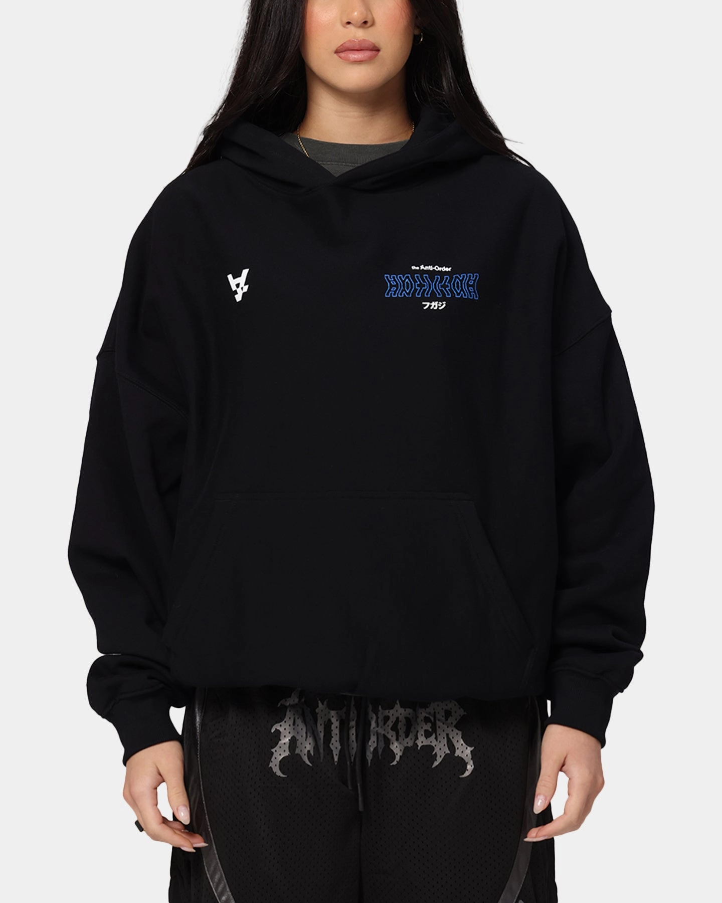 fishing gear dark colors The Anti Order Freedom Boxy Hoodie Black