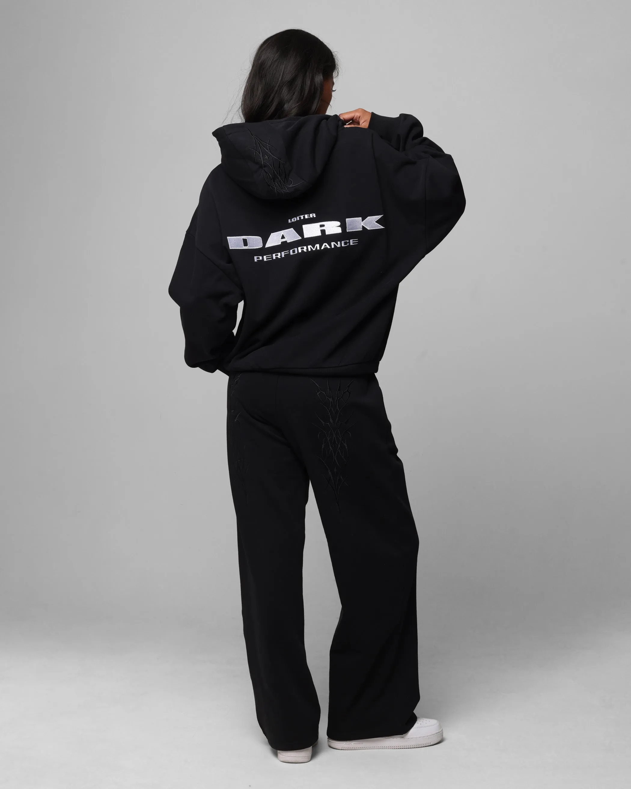 Fast Dry baristas Loiter Blood Born Zip Hoodie Black