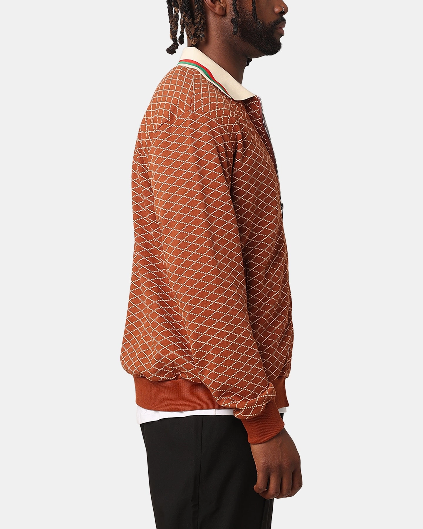 XXIII Printed Bomber Jacket Brown hypoallergenic