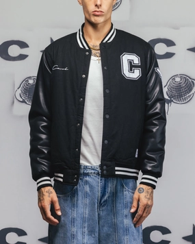 Preppy Collectible Carr?? MVP Varsity Jacket Black