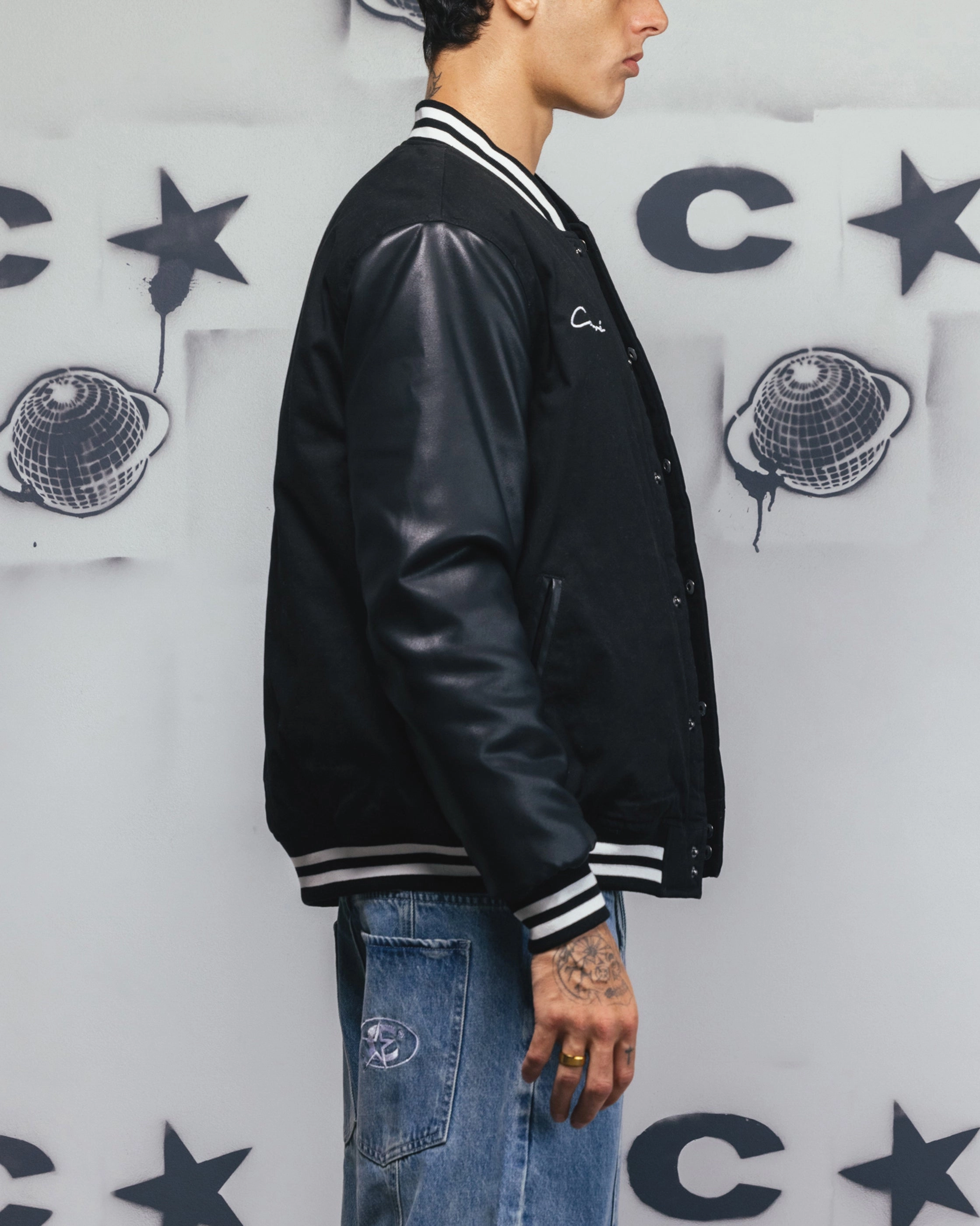 Carr?? MVP Varsity Jacket Black sunset