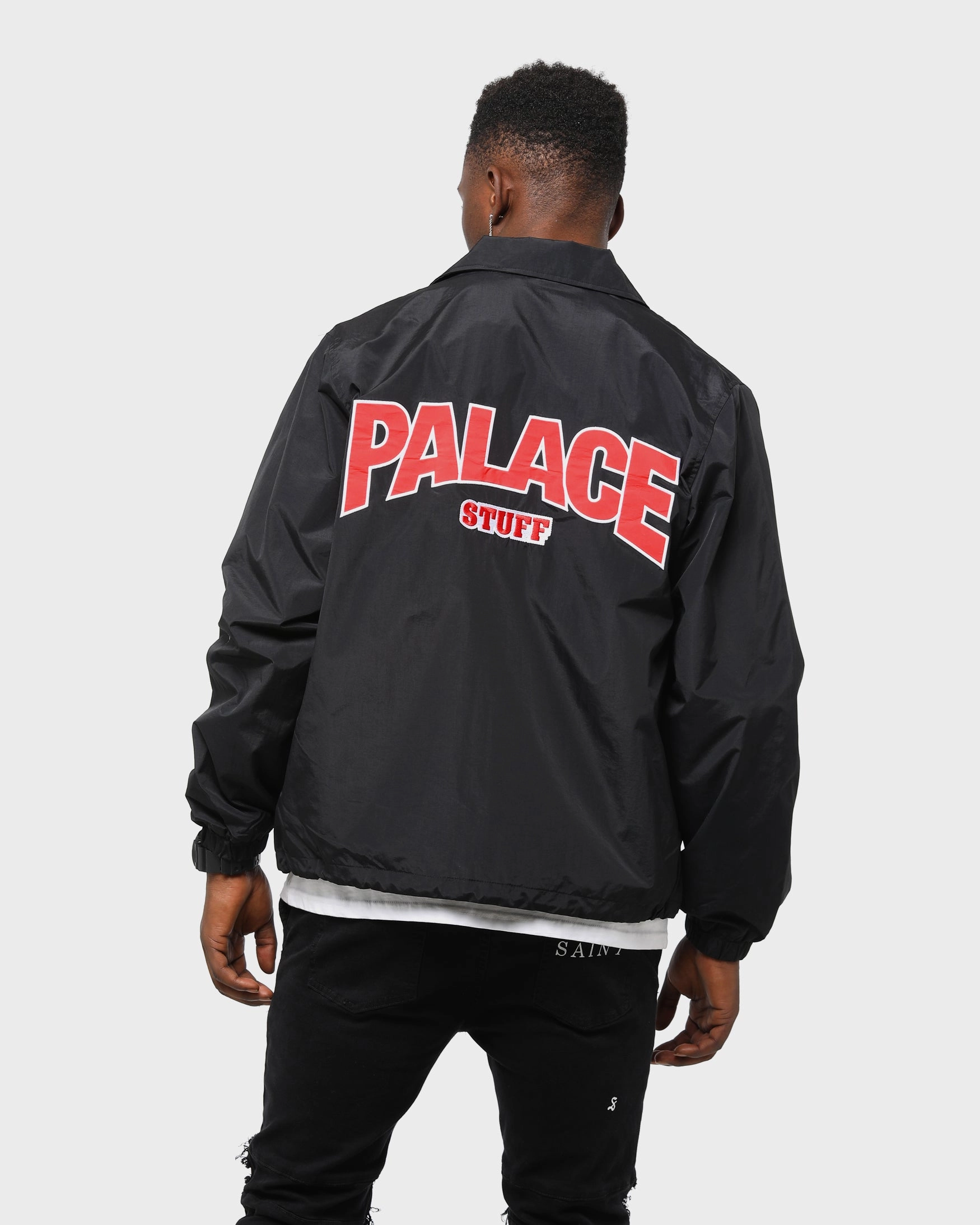 Palace Men's Stuff Jacket Black Lightweight Warmth