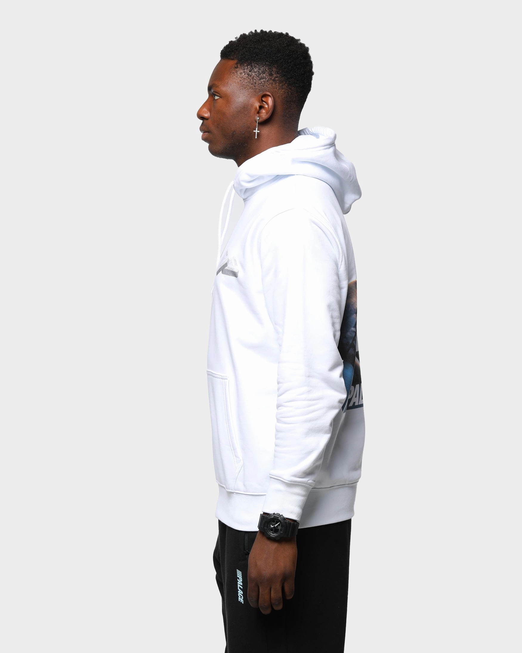 snag resistant Waterproof Protection Palace Men's Tri-Gaine Hoodie White