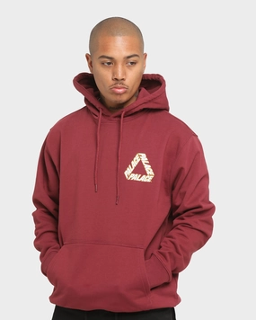 Compression Fit sunny - day look Palace P3 Team Hoodie Wine