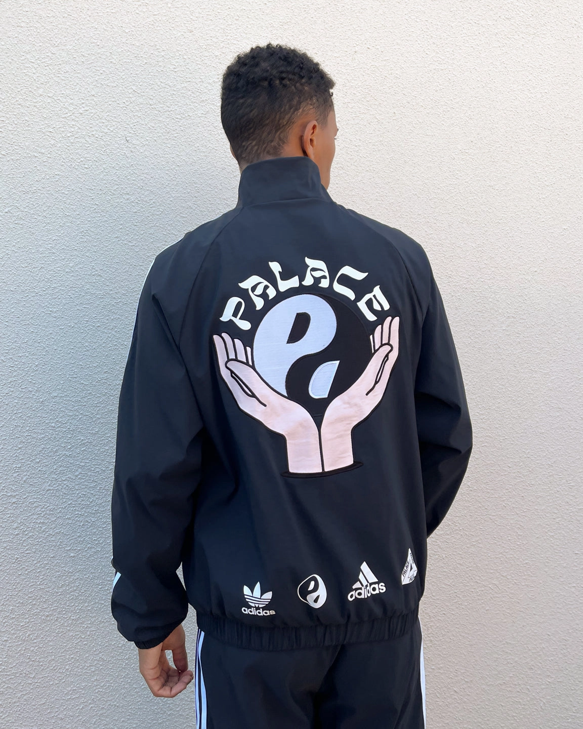 Palace Palace X Adidas Palace Wellness Center Zip Jacket Black mass - produced