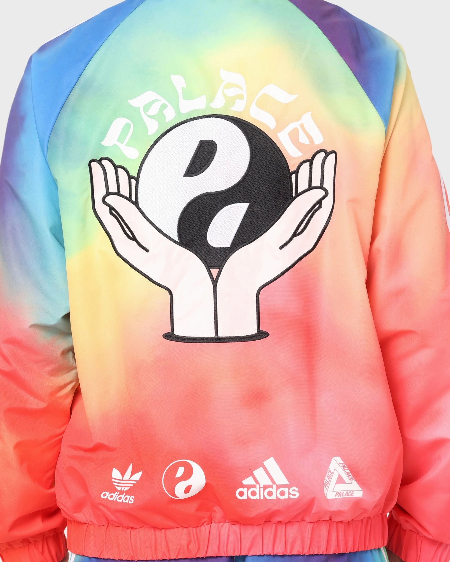 Palace Palace X Adidas Palace Wellness Center Zip Jacket Tie Dye Collarless ReversibleStyle