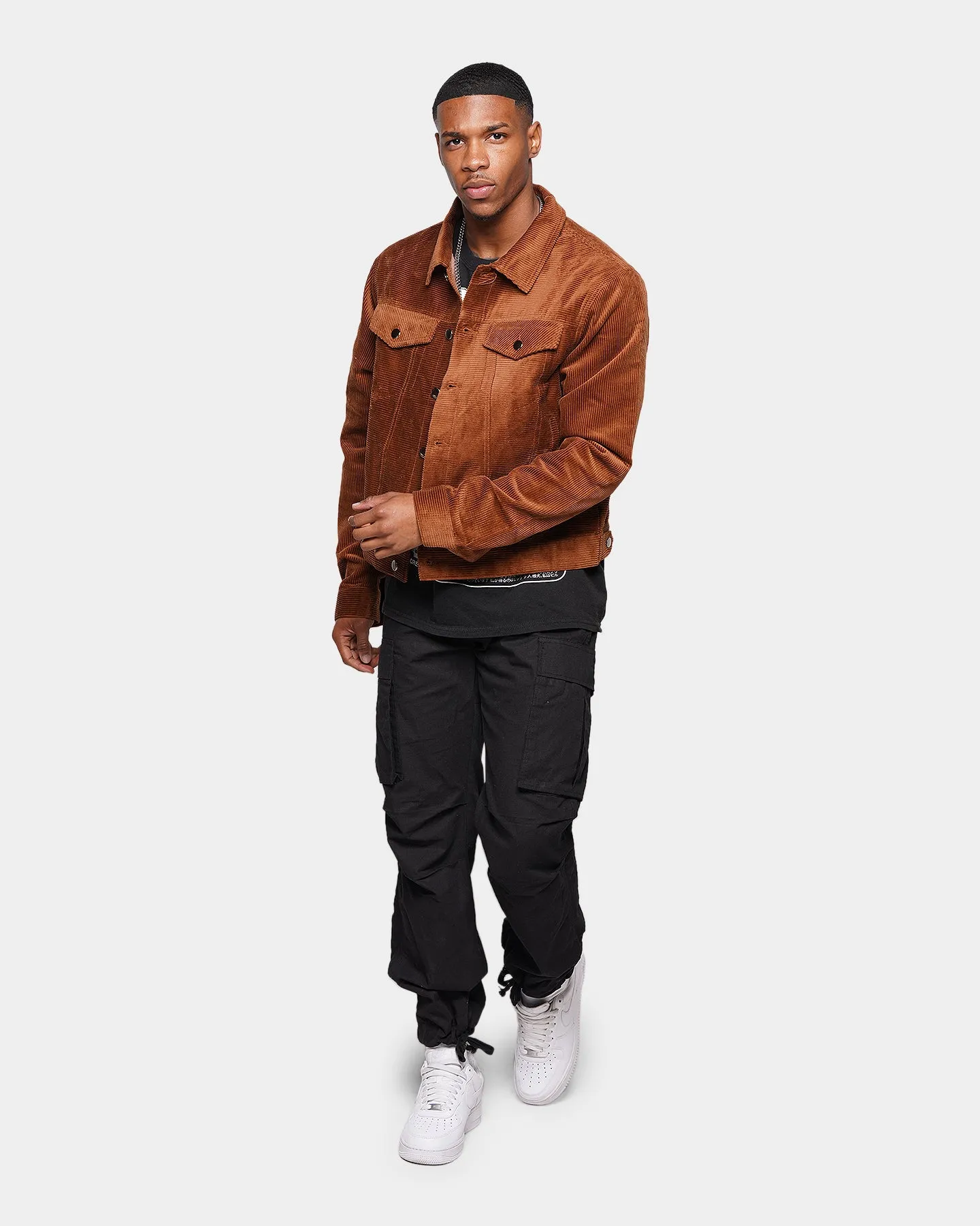 Cold Shield Drop Hem XXIII Sure Cord Jacket Brown