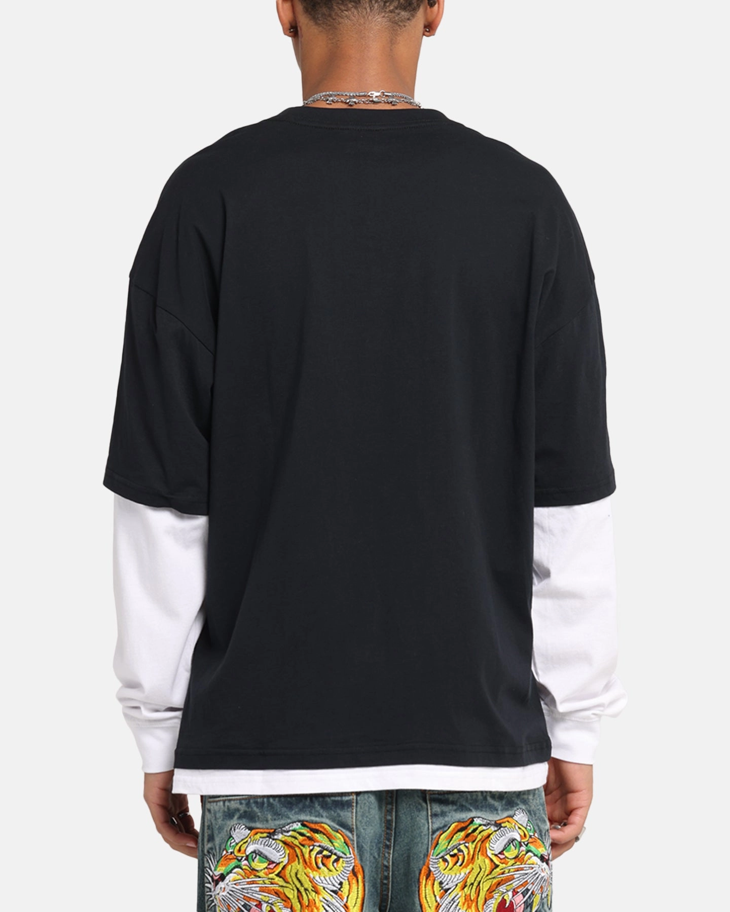 Pantera Pantera Layered Long Sleeve T-Shirt Black Wash Sun Protection insulated