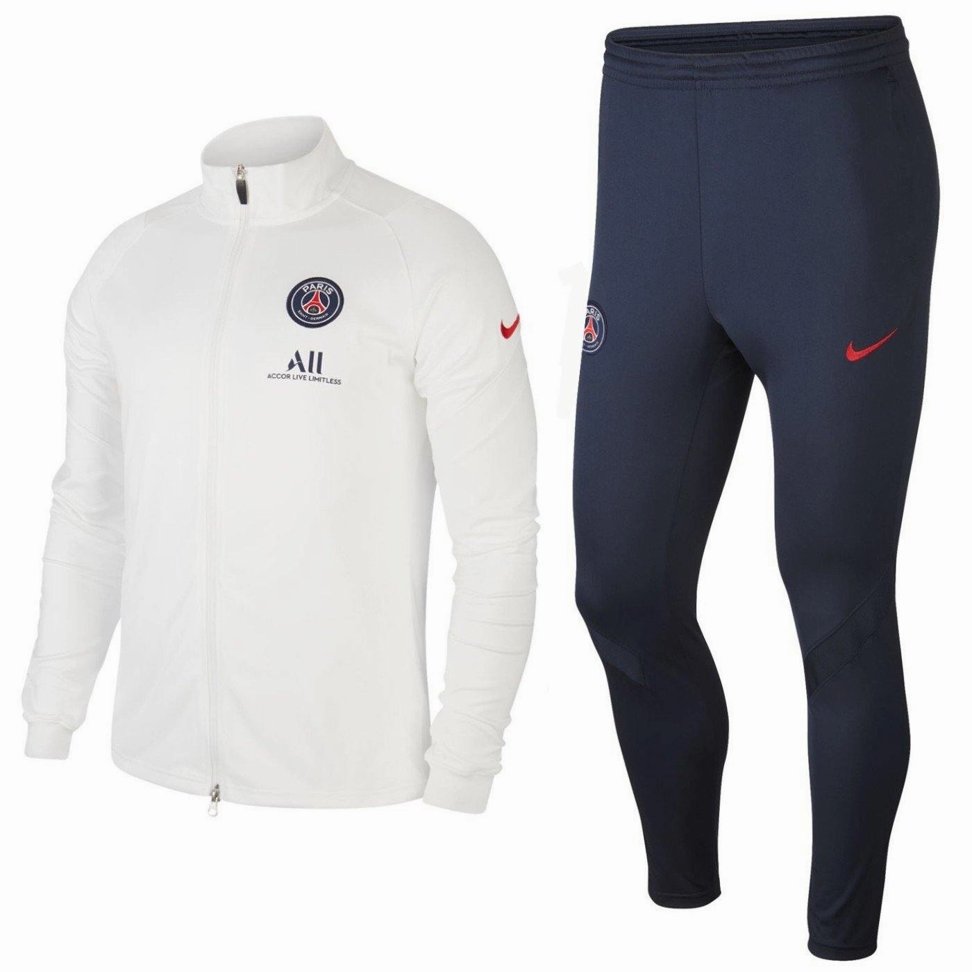 Paris Saint Germain training presentation soccer tracksuit 2020/21 - Nike Dust mite resistant Pocketed