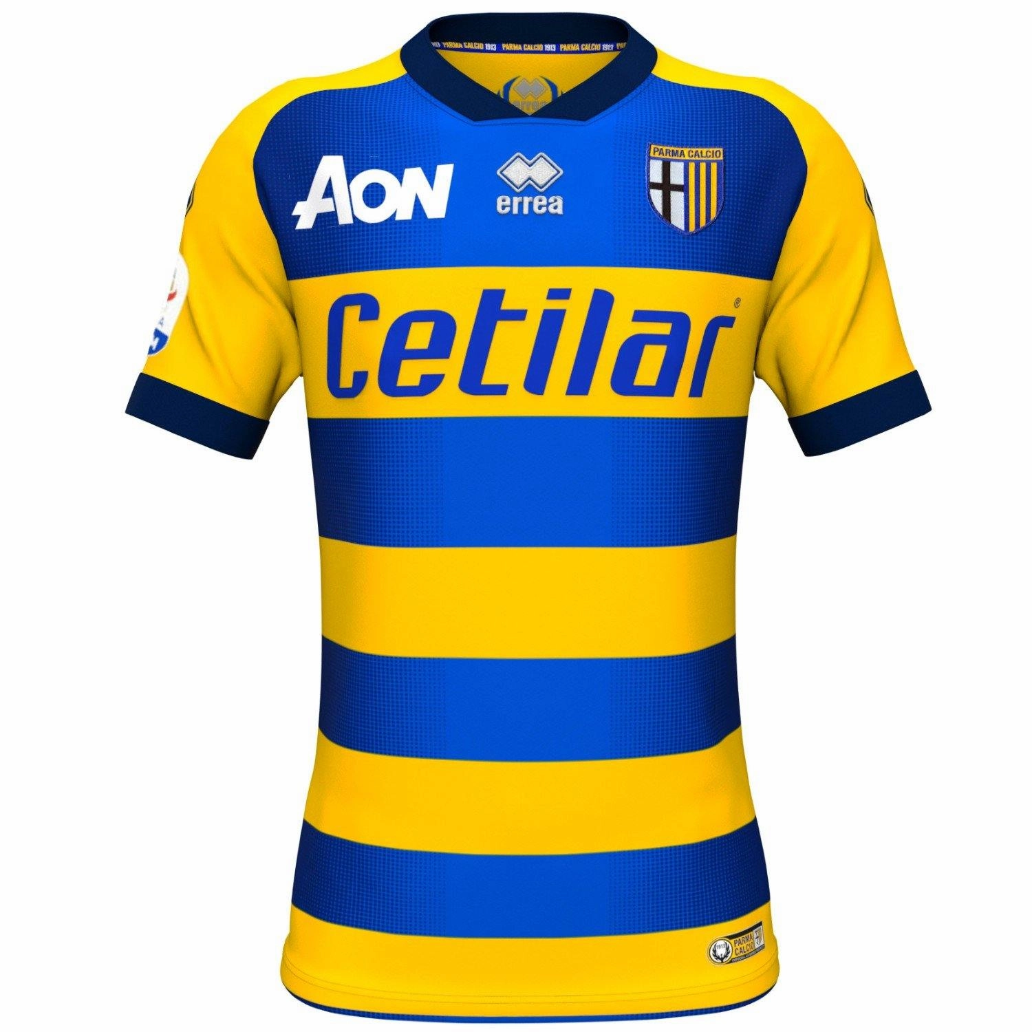 short sleeves colorfast Parma Calcio Away soccer jersey 2018/19 - Errea