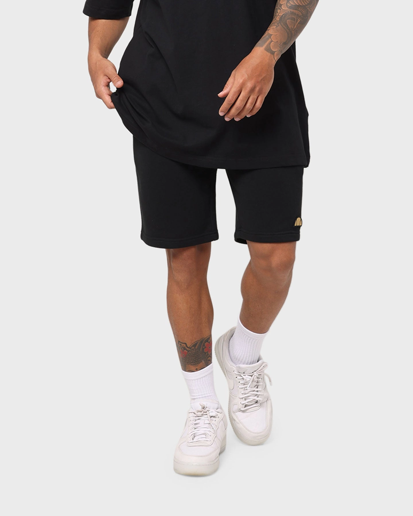 Non Restrictive Waistband Cross Ventilation Channels Ellesse Eldi Shorts Black
