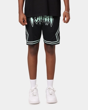 Jordan Dri-Fit Diamond Shorts Black/Mint Extended Inseam Options Mesh Ventilation Zones