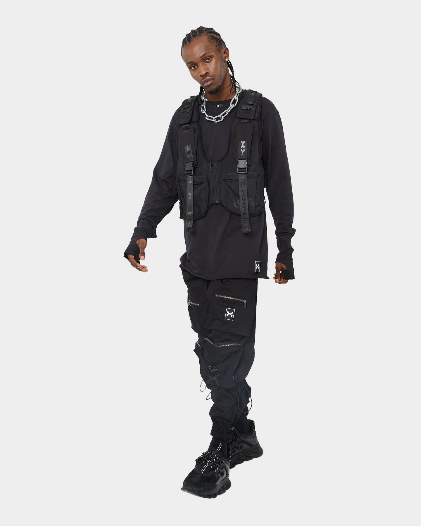 DXXMLIFE L-3 A Chain$aw Utility Vest Black Wind Resistant Talent