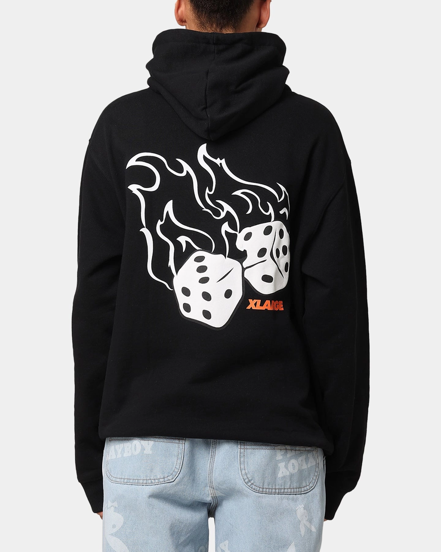 Task X-Large Fire Dice Hoodie Solid Black