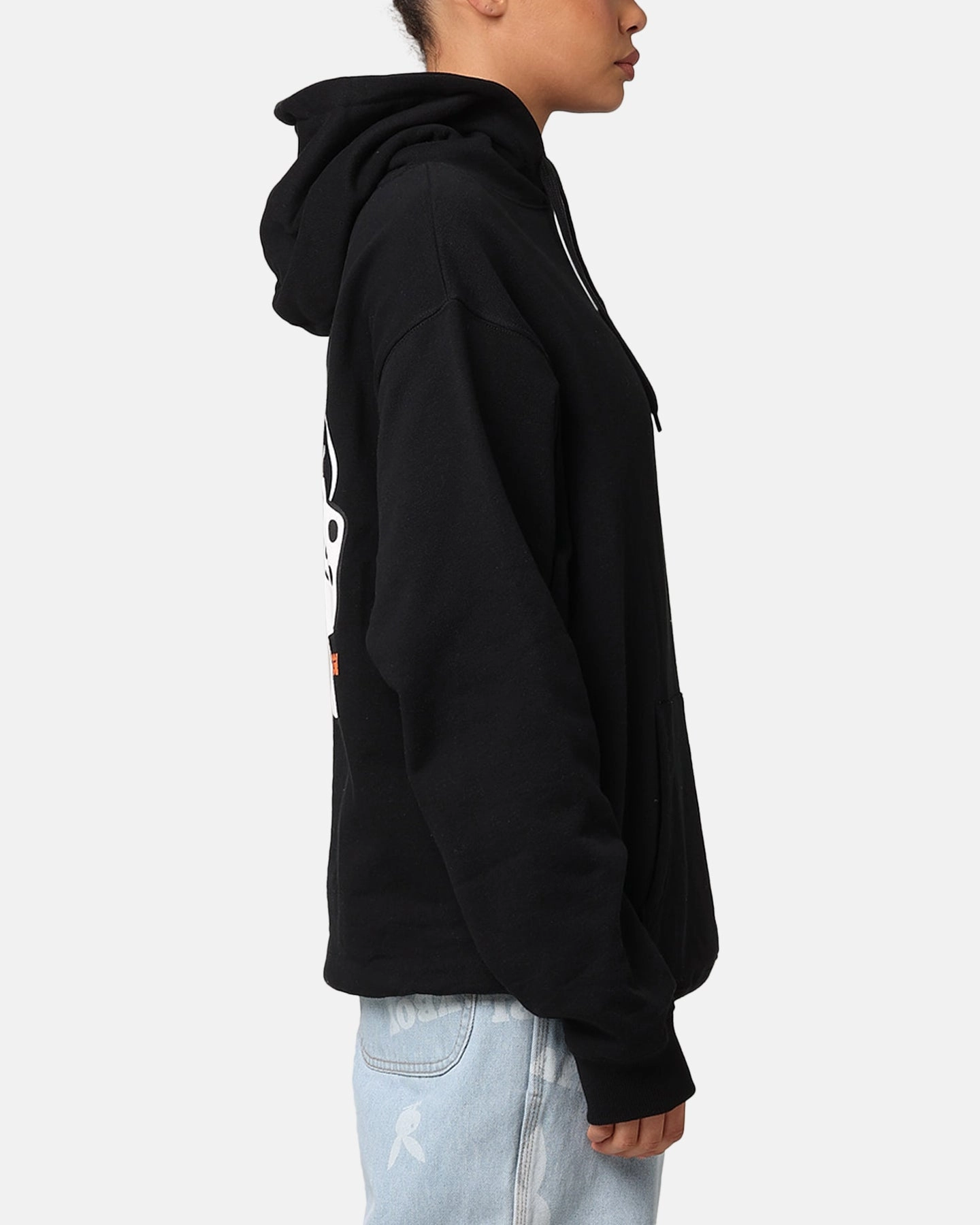 Contribute Secure Zip Pockets X-Large Fire Dice Hoodie Solid Black