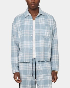 Breathable Layer Errand Ready XXIII Plaid Long Sleeve Overshirt Blue