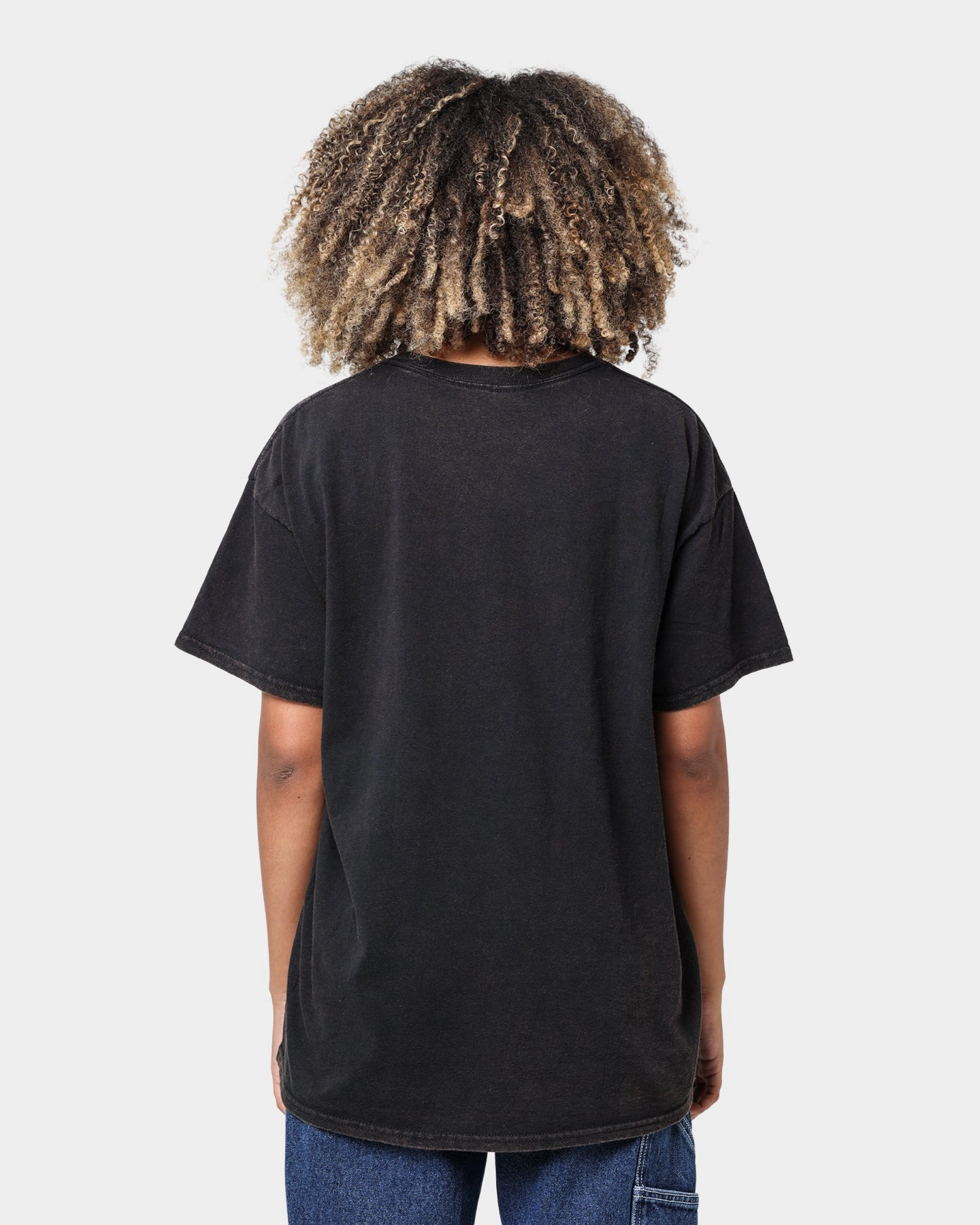 American Thrift X 420 How High Vintage T-Shirt Washed Black Durable Stitching Minimalistic Wear