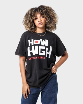 American Thrift X 420 How High Vintage T-Shirt Washed Black Anti Pilling Treatment