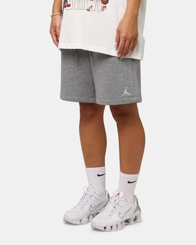 Bright Hues Wind Resistant Material Jordan Brooklyn Fleece Shorts Carbon Heather/White