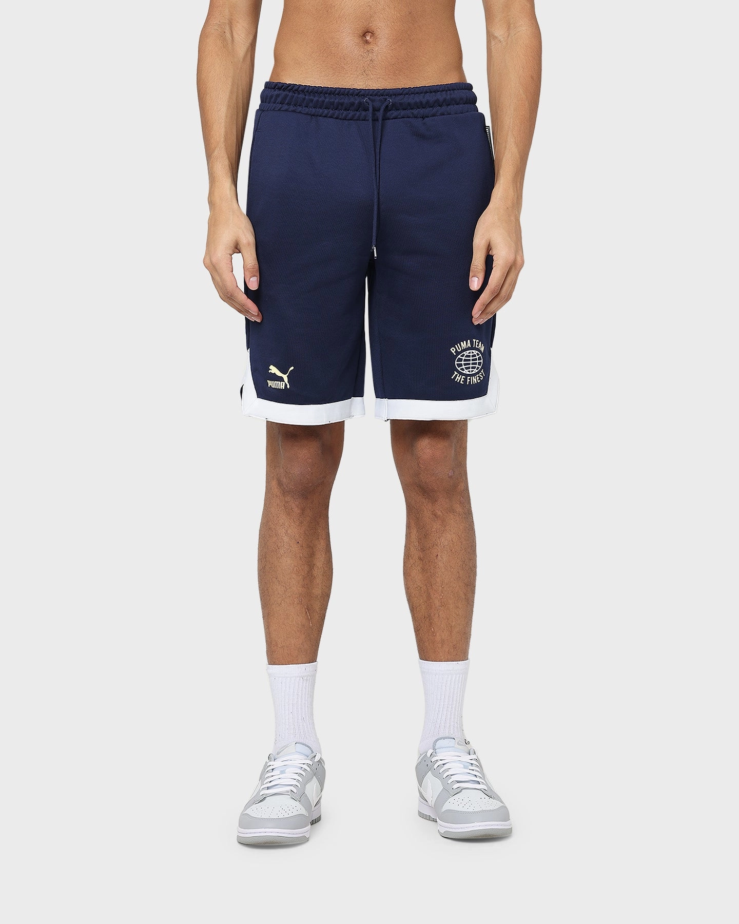 Puma Puma Team Shorts 8" PT Shorts Peacoat anti - static Low Maintenance Fabric