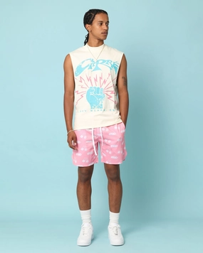 Carr?? Rev 13 Muscle T-Shirt Off White Linen blend Stretchable Armholes