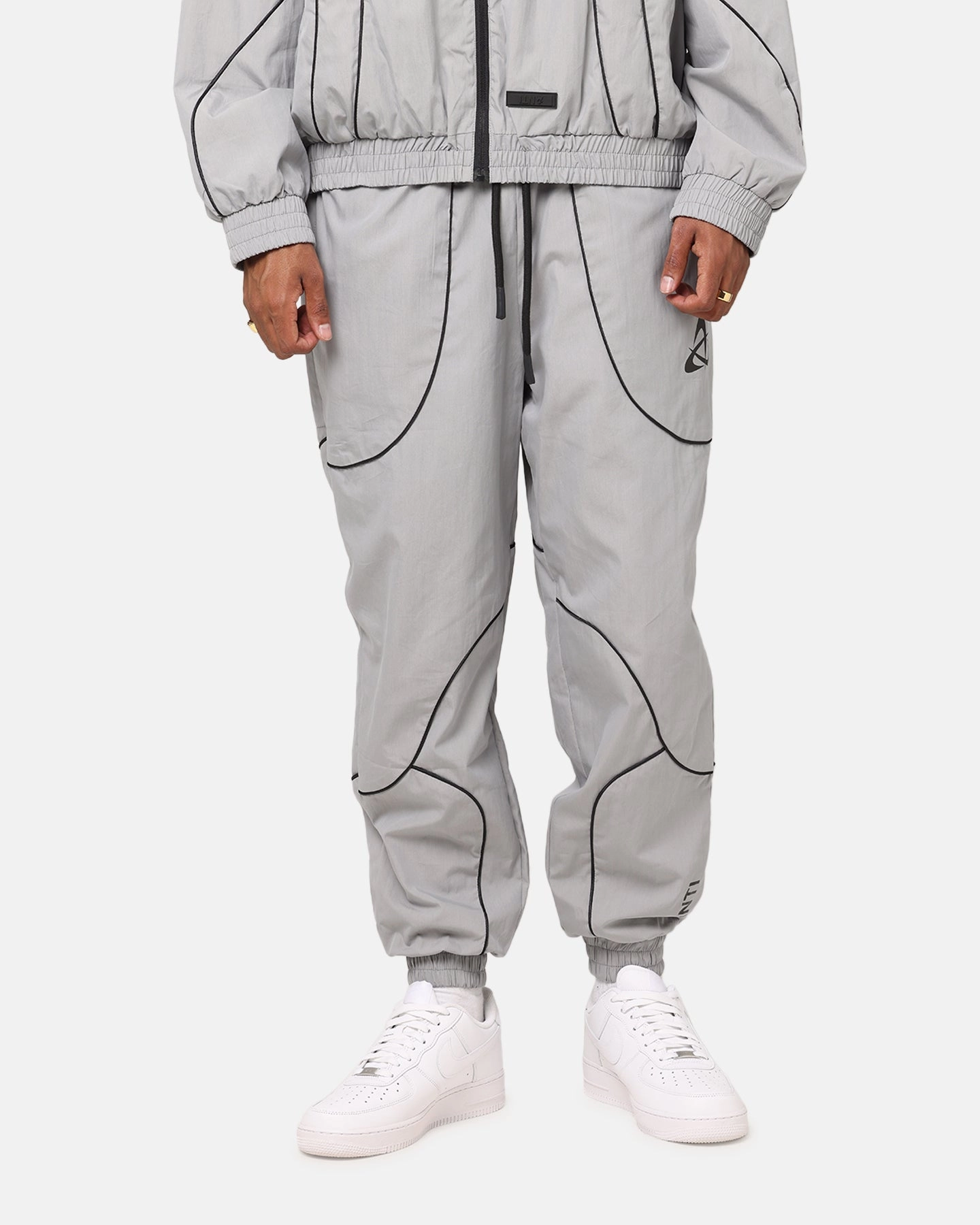 Wrinkle Resistant Finish Belt loops The Anti Order Stereo Nylon Track Jogger Grey
