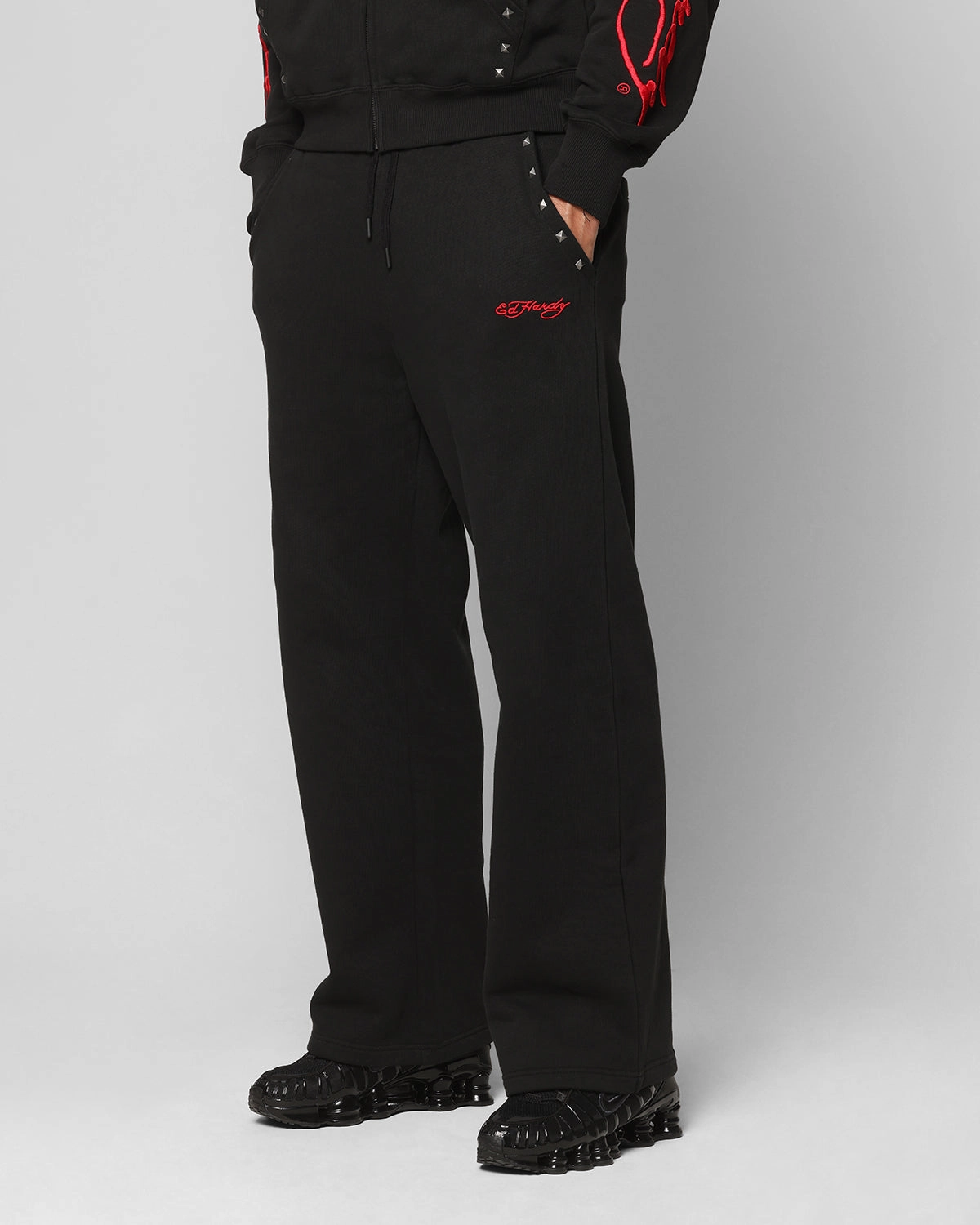 Anti Odor Treatment Ed Hardy Ed Hardy Track Pants Black