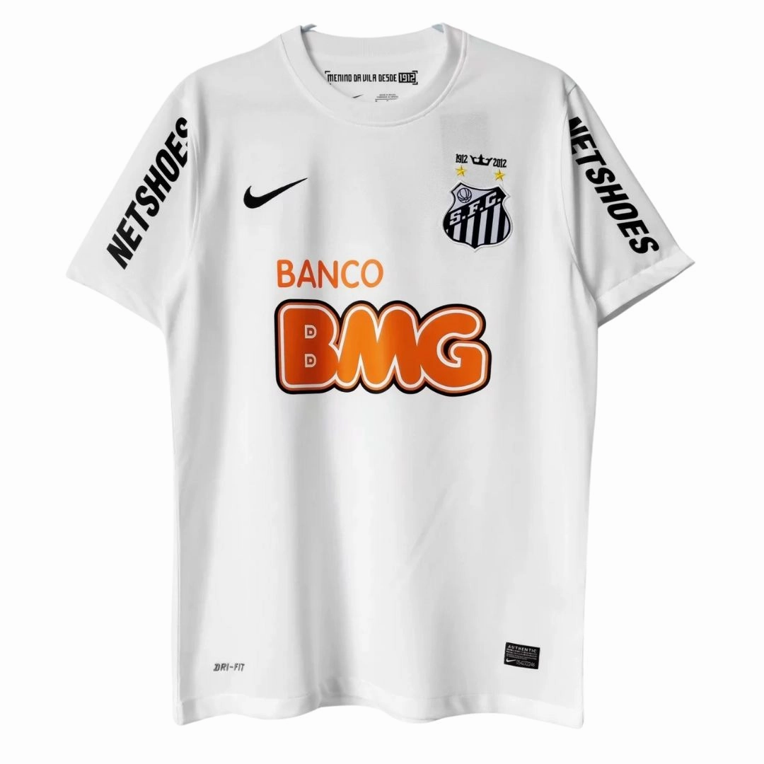 Neymar Jr. Santos FC Home Jersey 2011/12 Kids Ventilated Back Panels Drop Tail Hem