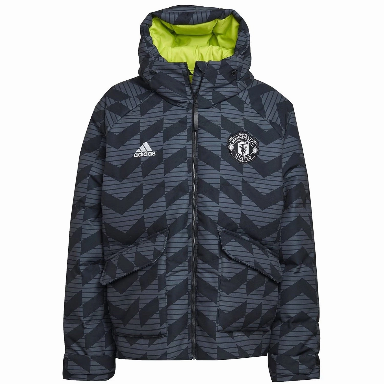 Manchester United padded down jacket 2023 - Adidas microfiber
