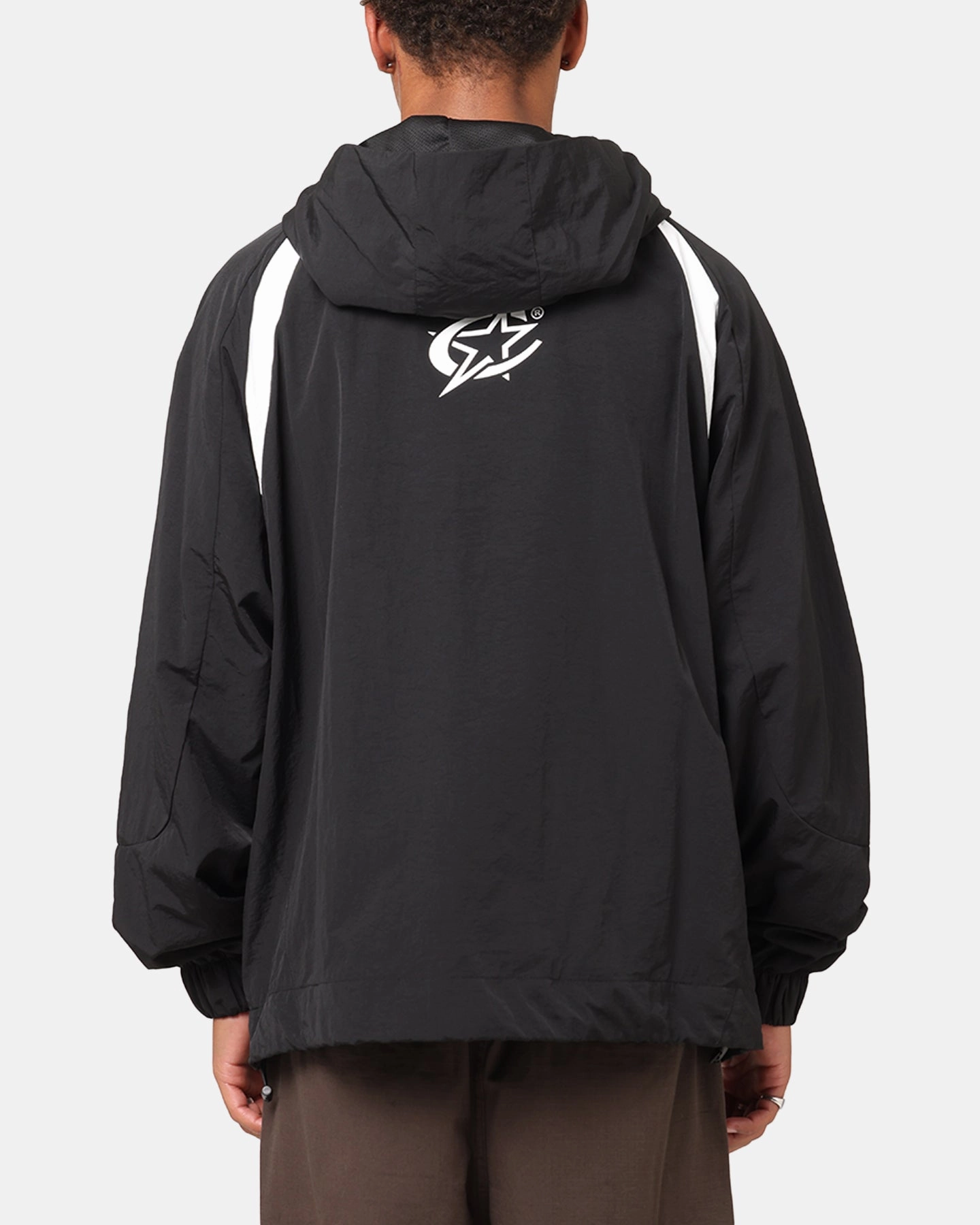 Carre Sprint Panelled Jacket Black Hooded style Weather Protection