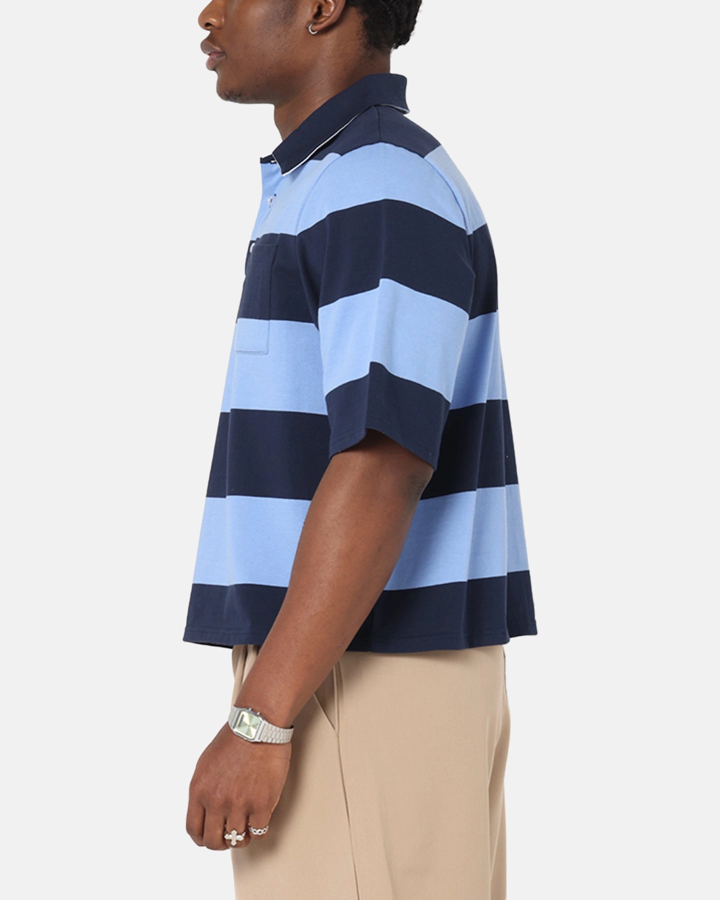 Lightweight Material XXIII Rugby Polo T-Shirt Navy/Blue