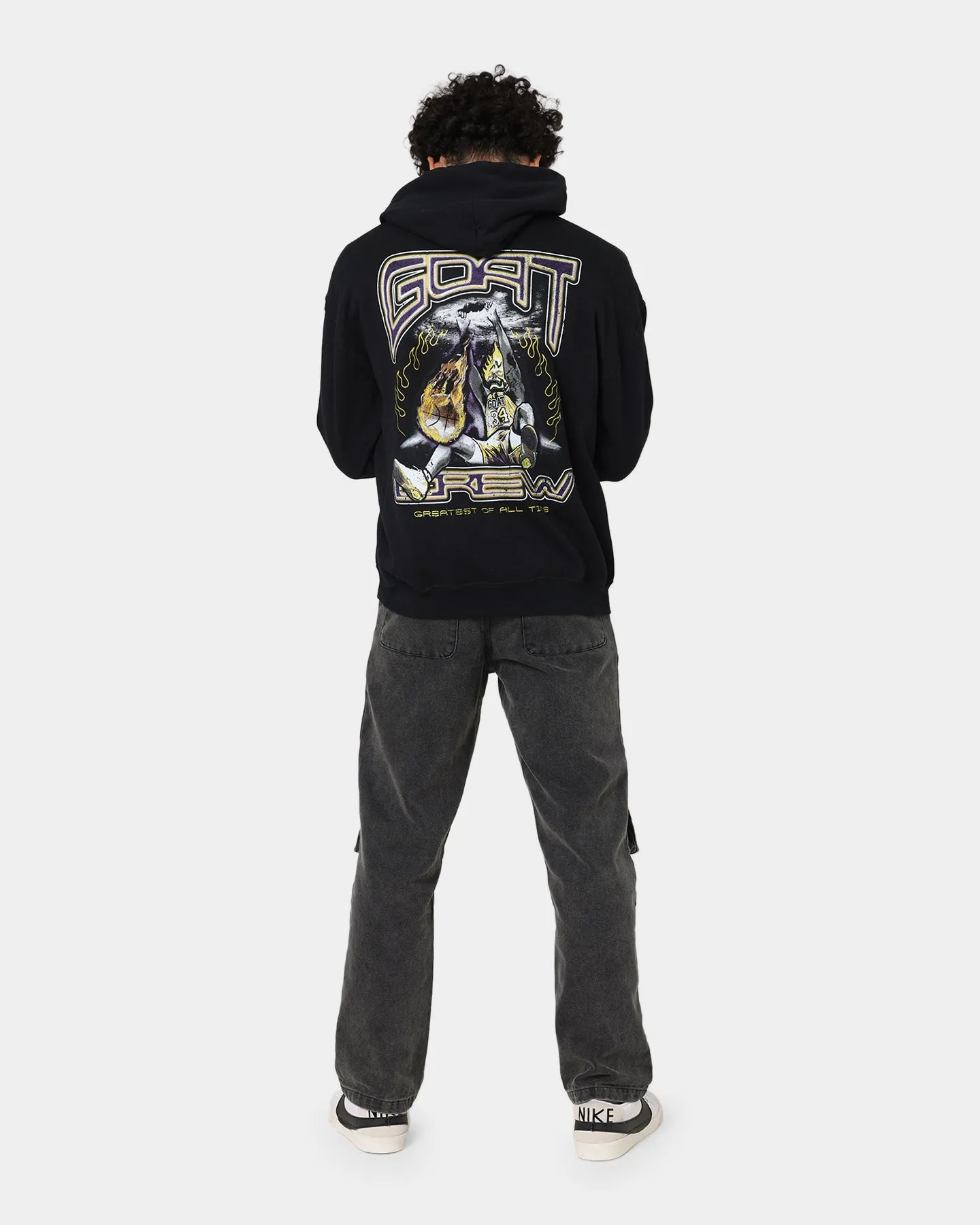 Goat Crew Space Slam Hoodie Black Multi Pocket dry-cleanable
