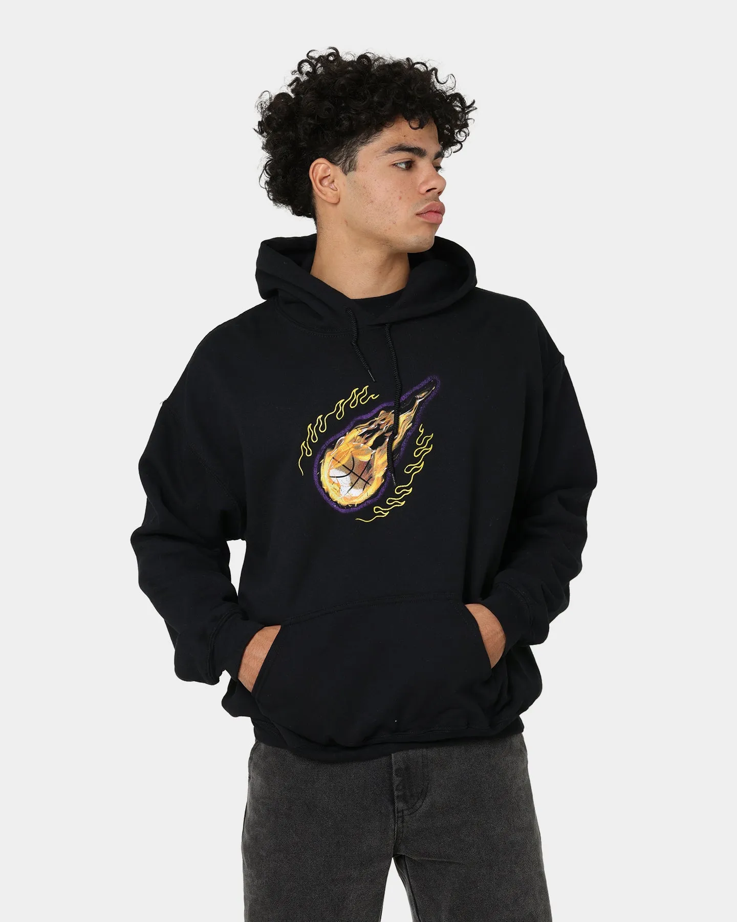 Goat Crew Space Slam Hoodie Black Breathable Lining