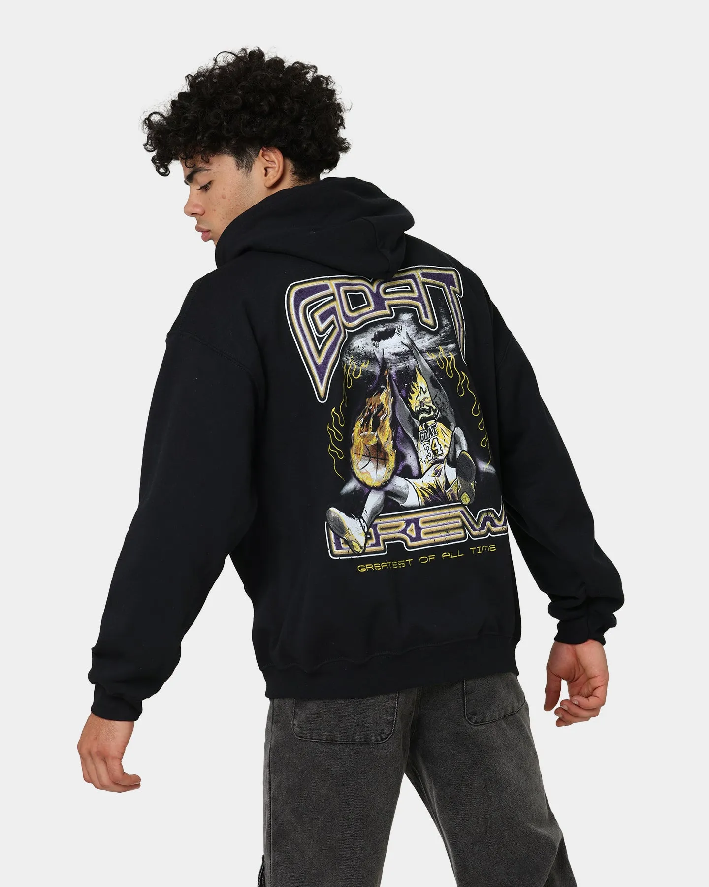 label Goat Crew Space Slam Hoodie Black