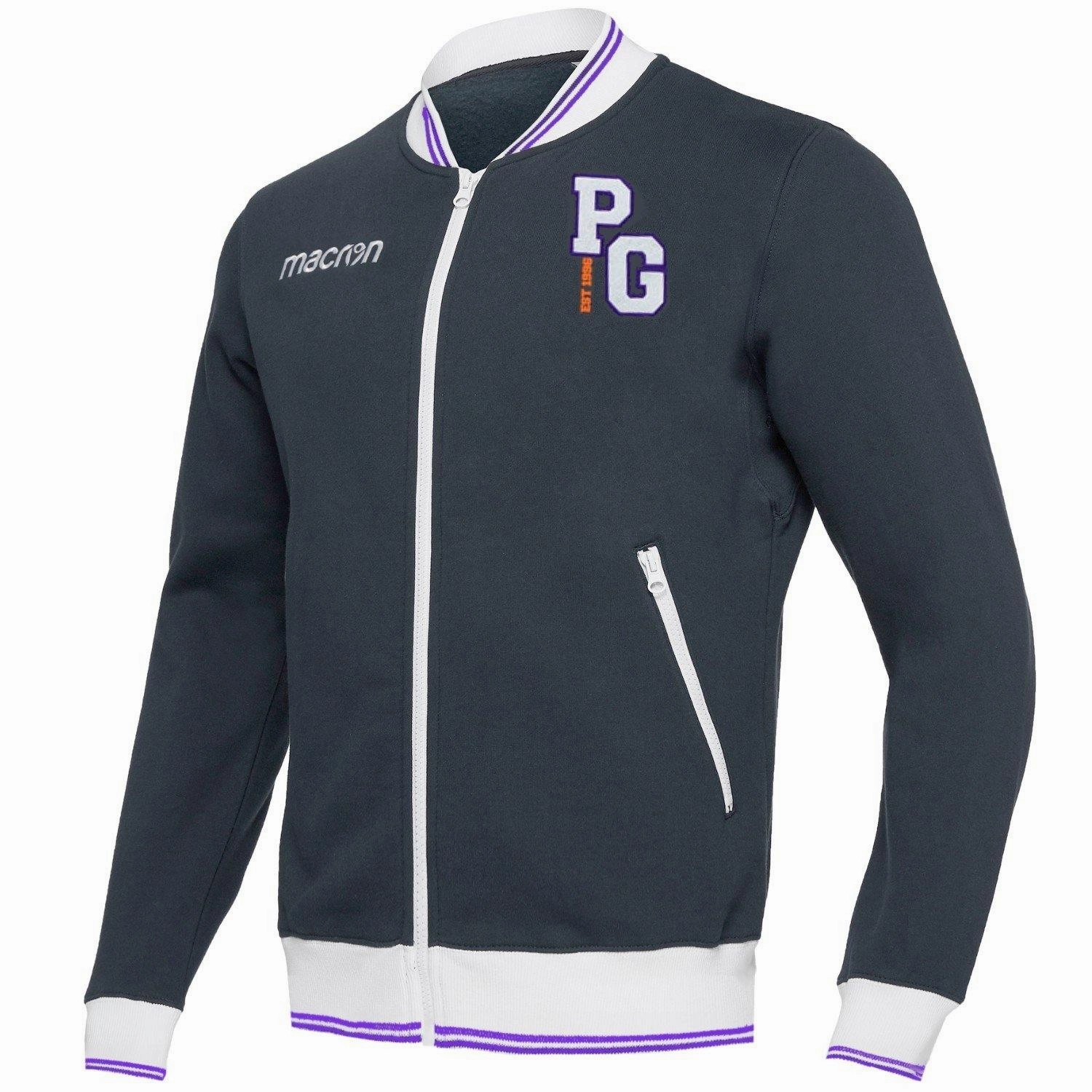 Perth Glory soccer presentation track jacket 2017/18 - Macron Microperforated Upper Material
