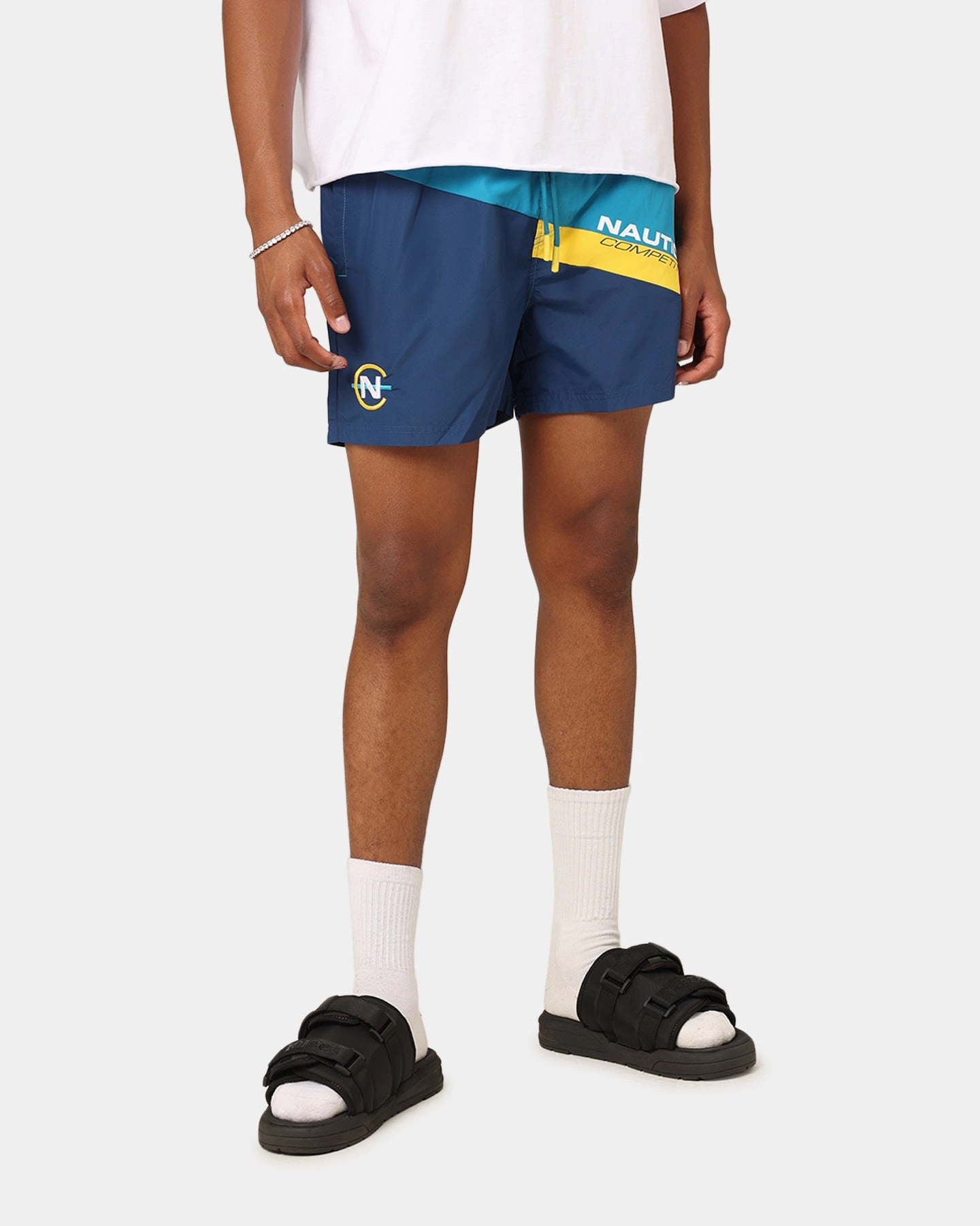 Nautica Pietro 4" Swim Shorts Navy Adaptive Temperature Control