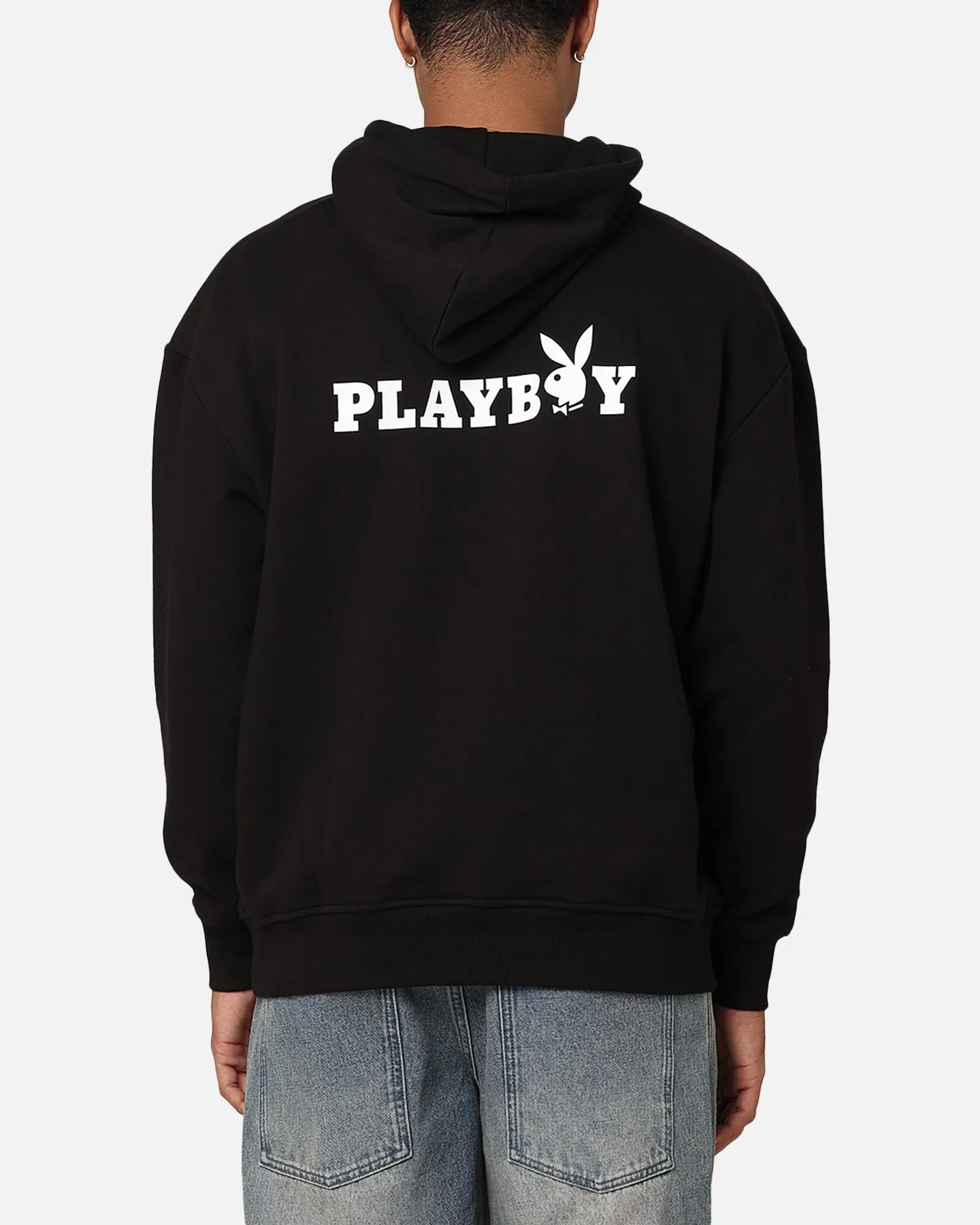 Playboy Logo Bunny O Hoodie Black Secure Closures