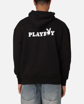 Playboy Logo Bunny O Hoodie Black Secure Closures