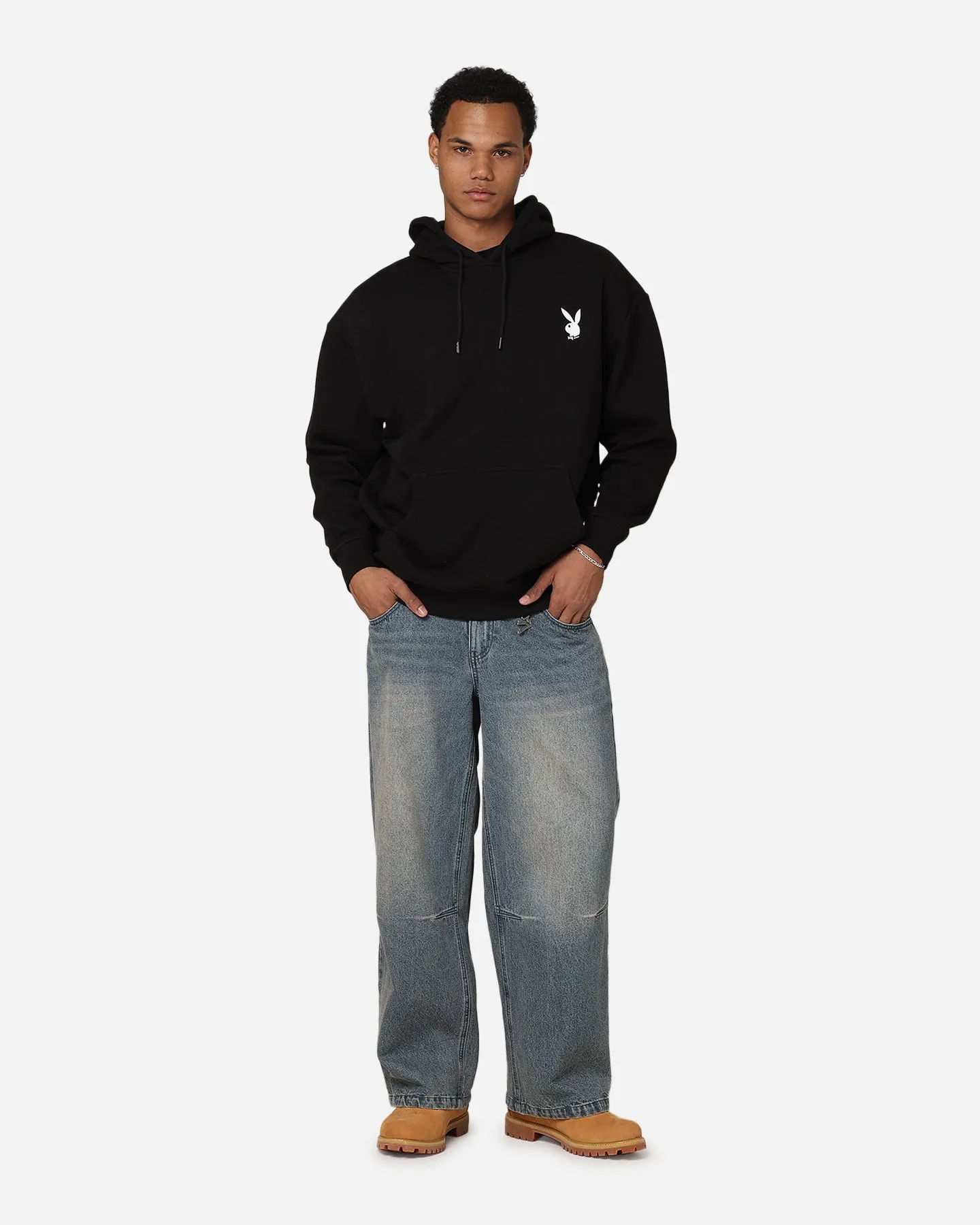 Communicate Playboy Logo Bunny O Hoodie Black