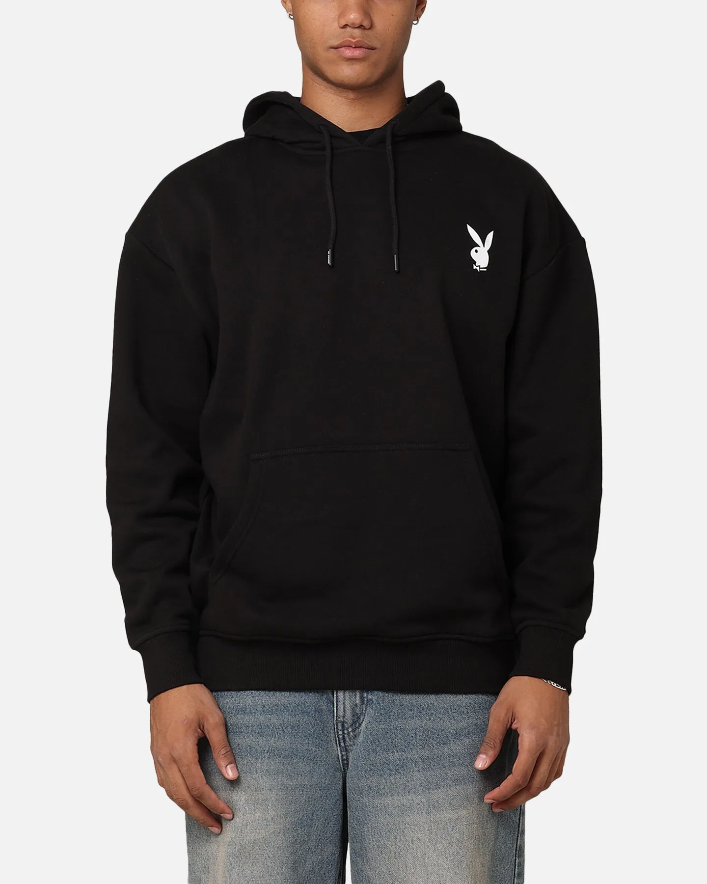 Playboy Logo Bunny O Hoodie Black UltraThinLayer