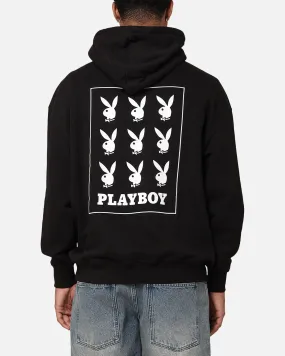 Playboy Repeat Bunny Stack Hoodie Black Adaptive Fit Cherish