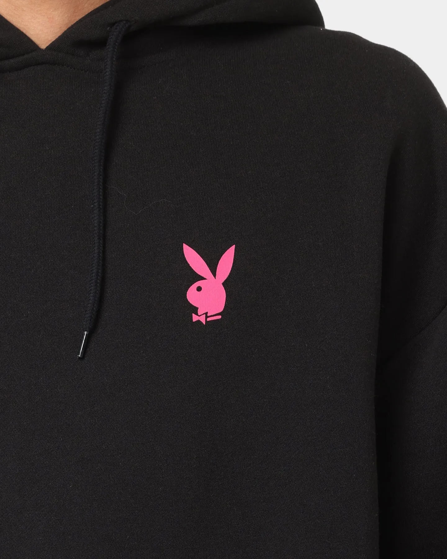ReflectiveDetailing Full length Playboy Stacked Hoodie Black