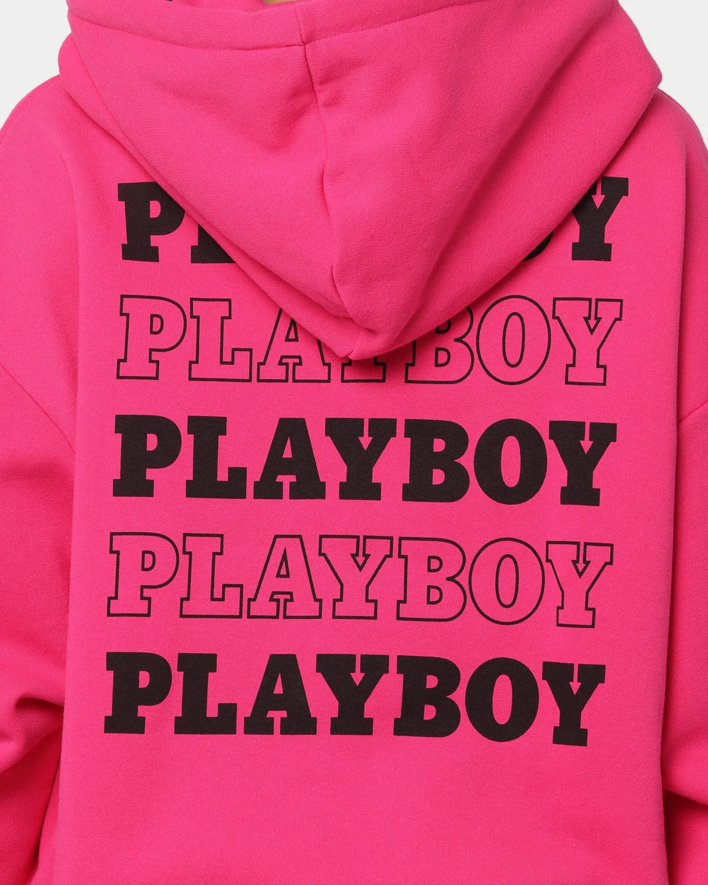 Playboy Stacked Hoodie Hot Pink Alternative