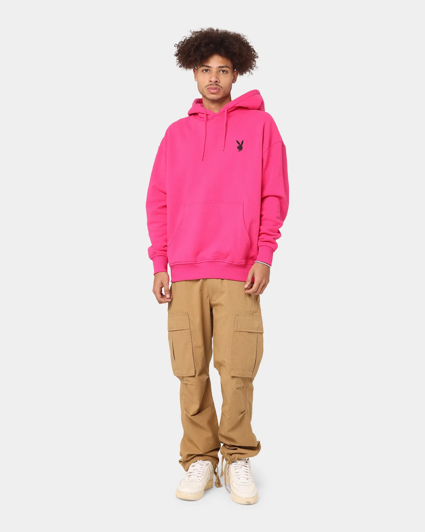 budget-friendly Goods Playboy Stacked Hoodie Hot Pink