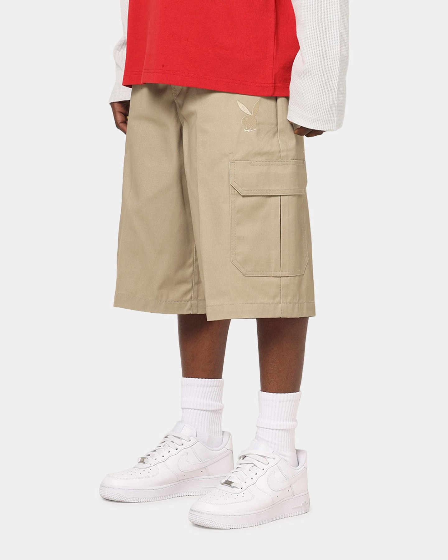 Playboy Bunny Shorts Khaki Minimal Finish