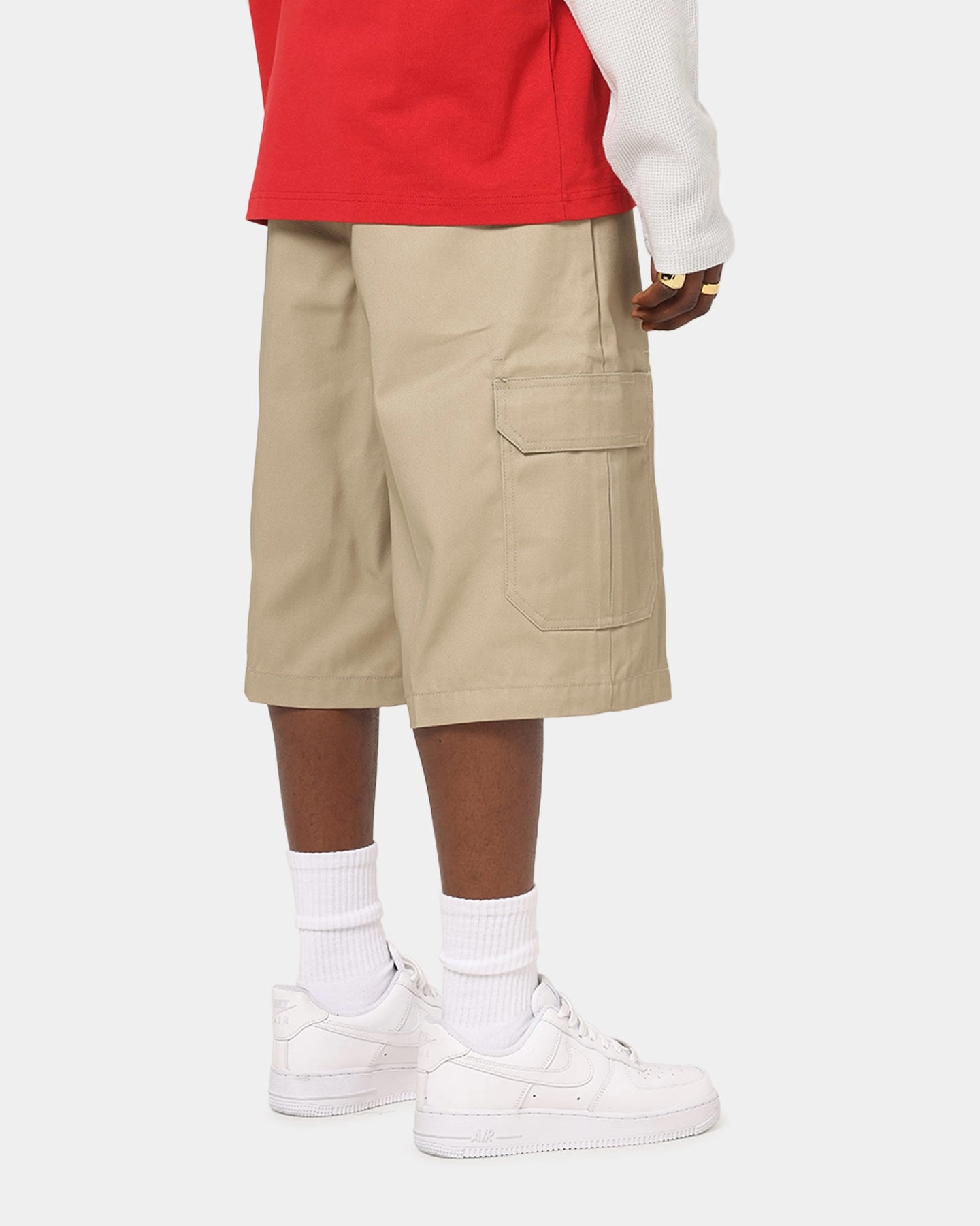 earthy shades Classic Fit Playboy Bunny Shorts Khaki