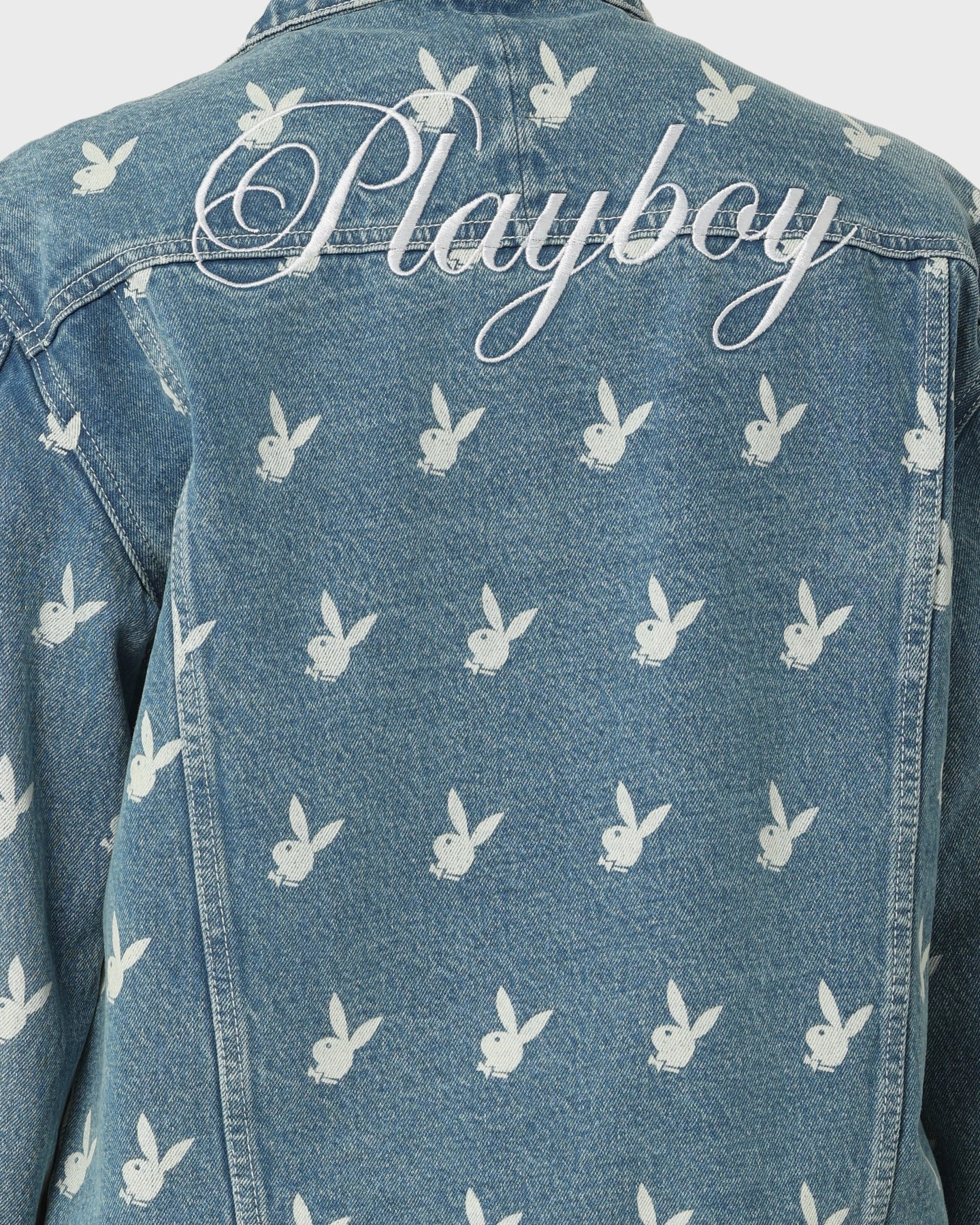 Playboy By CK Players Denim Jacket Vintage Blue Essential Warmth
