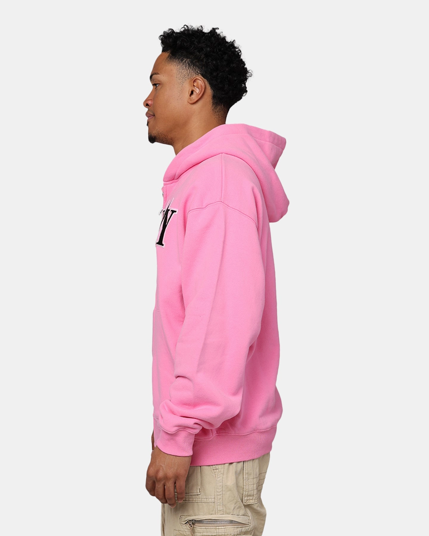 Playboy By Culture Kings Bunny Zip Hoodie Pink SnapFasteners