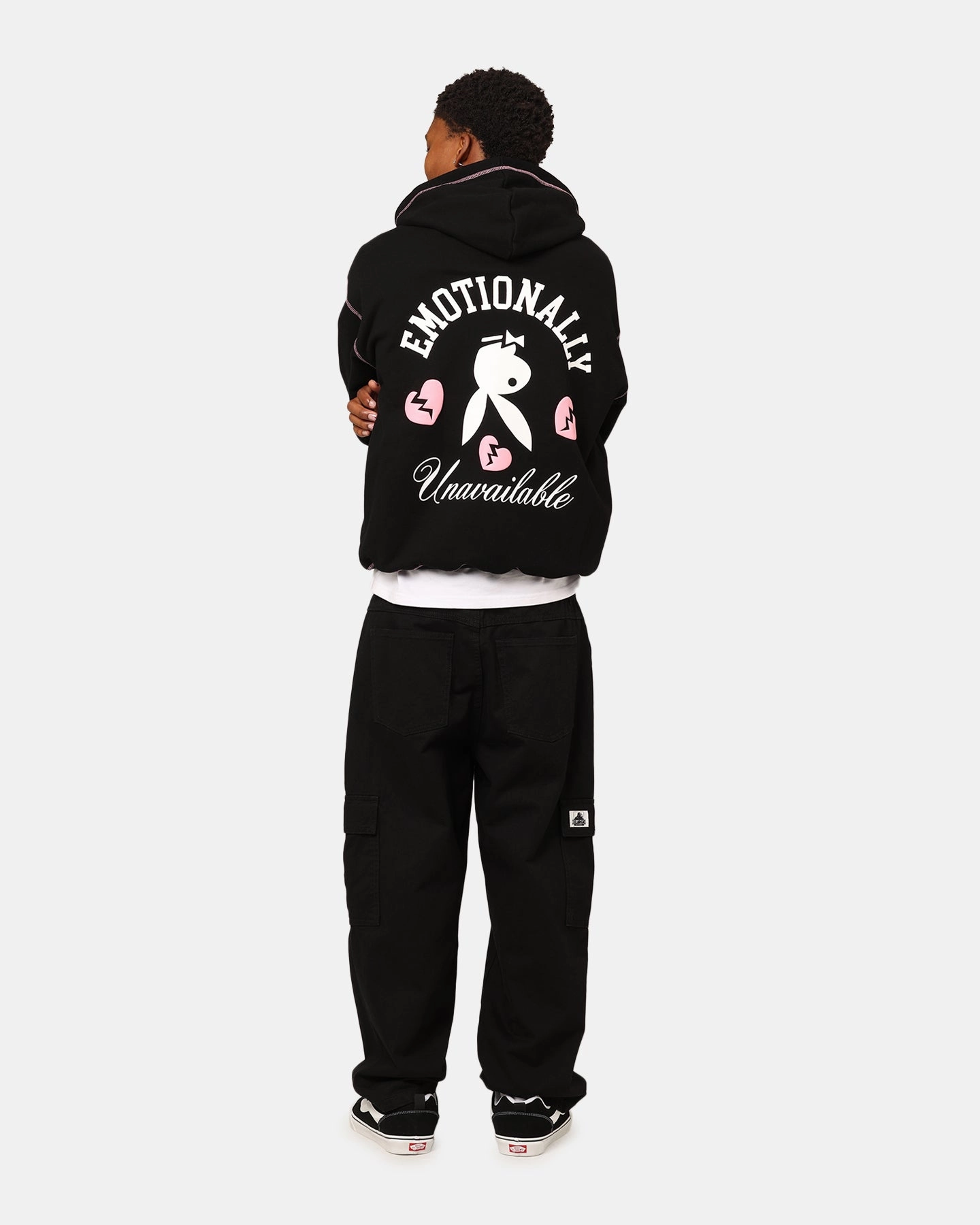 sunny Modern Playboy By Culture Kings Lover Boy Full Zip Hoodie Black